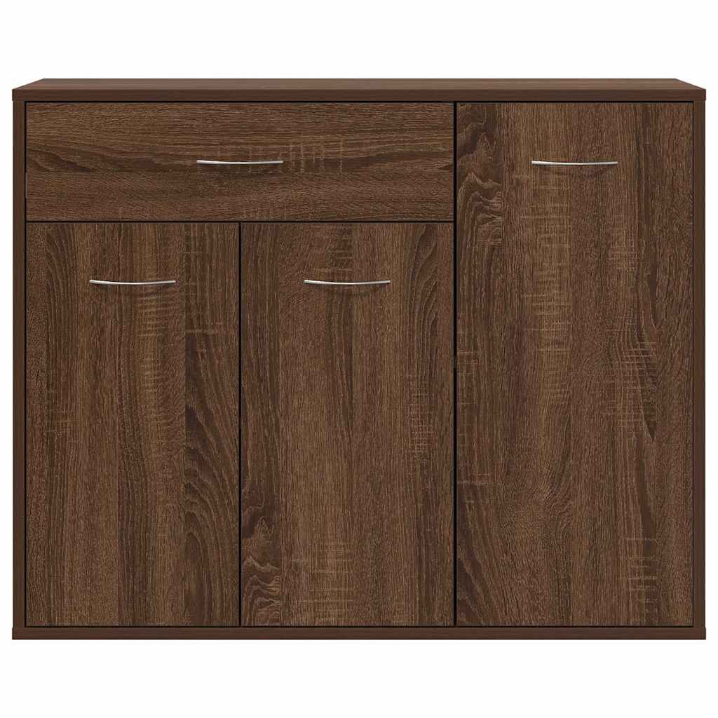 Sideboard Braun Eichen-Optik 88x30x70 cm Holzwerkstoff